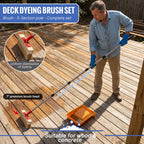Long Handle Deck Stain Brush – Telescoping Pole, Adjustable Head Deck Stain Brush Richie's