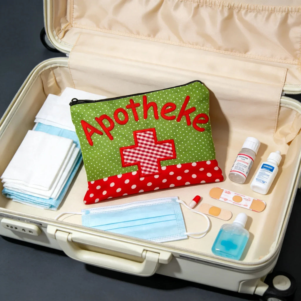 Travel Canvas Makeup & First Aid Pouch – Zipper Bag Travel Organizer Pouch Richie's
