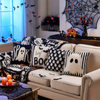 Halloween Ghost Pillow Covers 18x18 Set of 4 – Spooky Stripe Pillow Covers Richie's