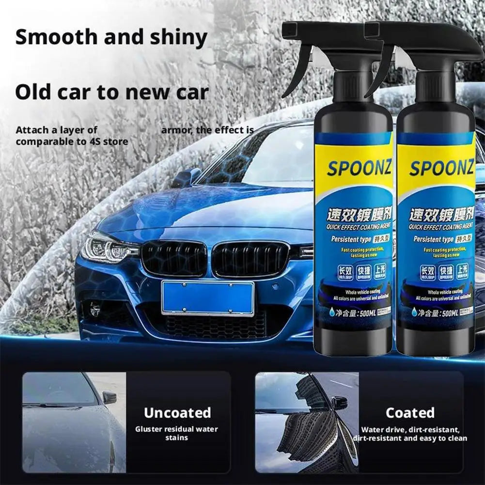SOPAMI 3-in-1 Car Coating Spray 500ml | Polish & Glass Cleaner Car Coating Spray Richie's