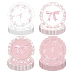 10pcs Pink Cherry Disposable Paper Plates 7 Inch Party Disposable Paper Plates Richie's
