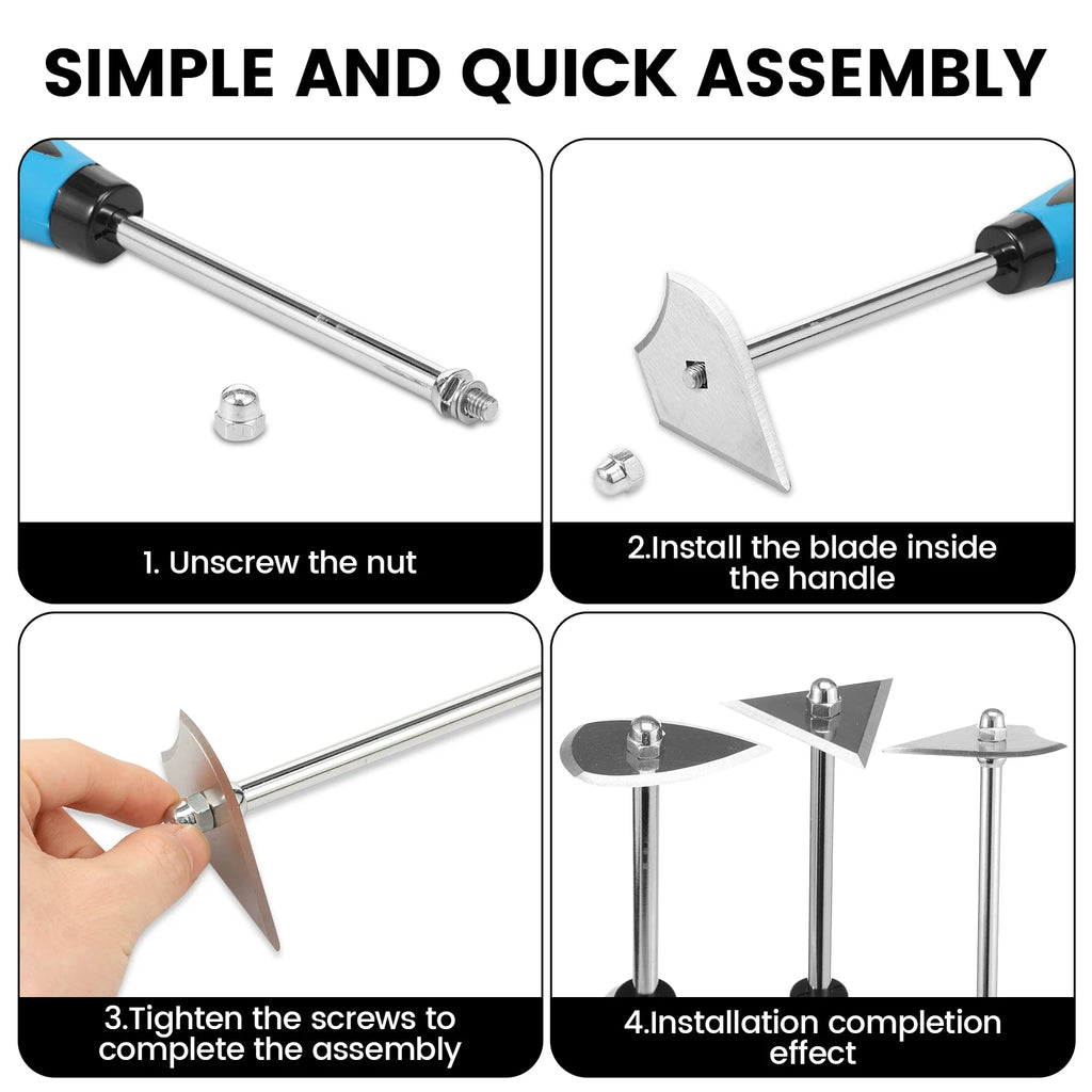 Paint Shave Hook Scraper – Stainless Steel, 3 Blades Paint Scraper Tool Richie's