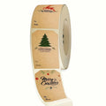 300 Christmas Gift Label Stickers Roll – Retro Matte Design Gift Label Stickers Richie's 1roll