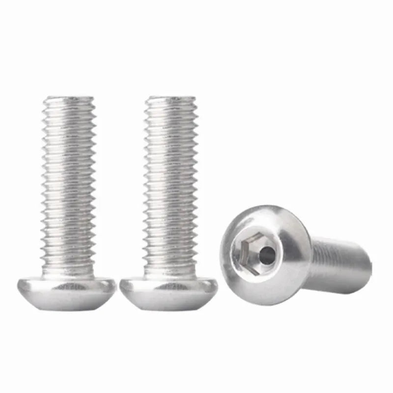 10PCS 304 Stainless Steel Round Head Hex Hollow Screws M2–M6 Hollow Machine Screws Richie's
