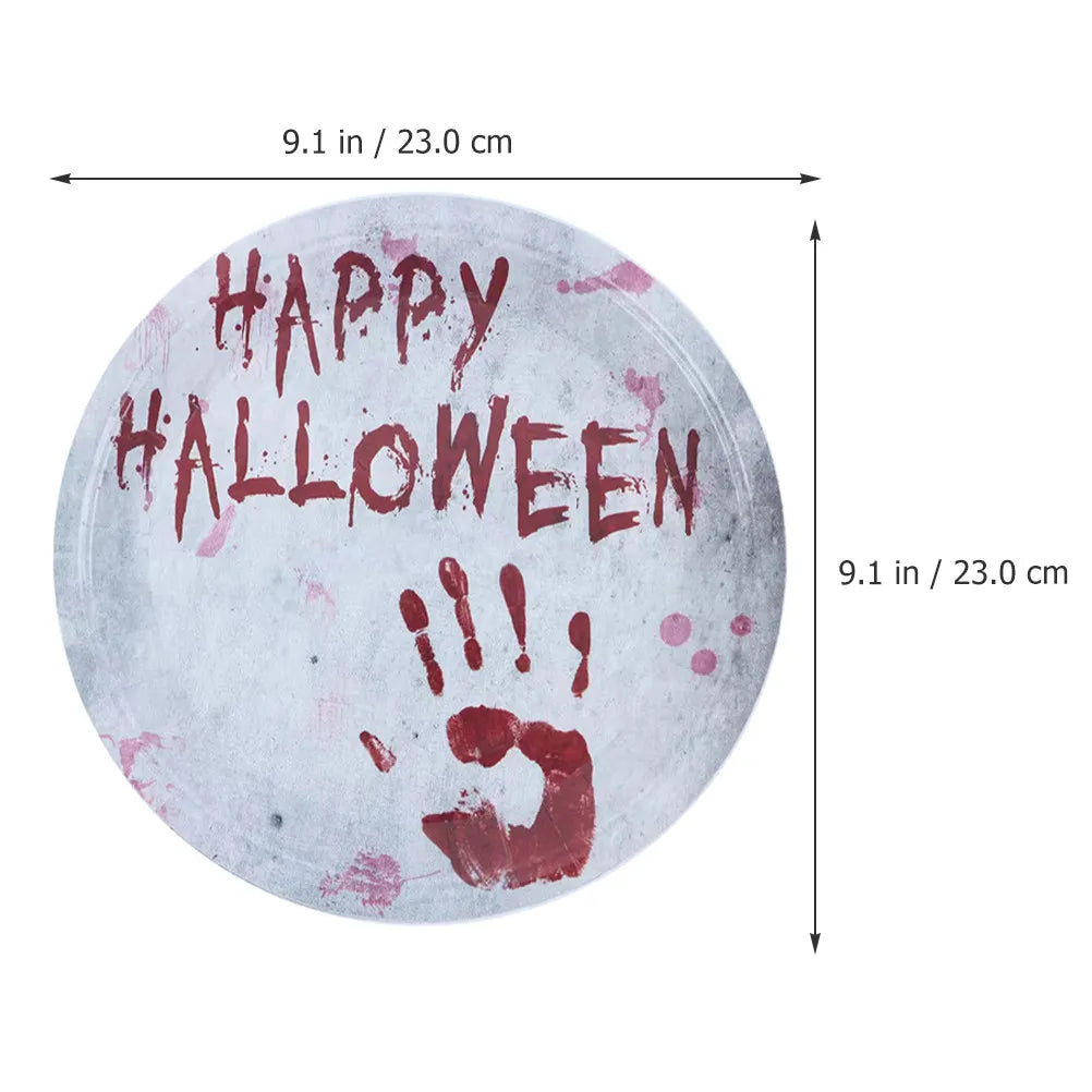 Halloween Disposable Dinnerware Set – Paper Plates, Cups & Napkins Disposable Party Tableware Richie's