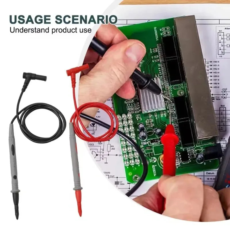 10A 1000V Multimeter Test Lead Probes – Universal Needle Tip Multimeter Test Leads Richie's