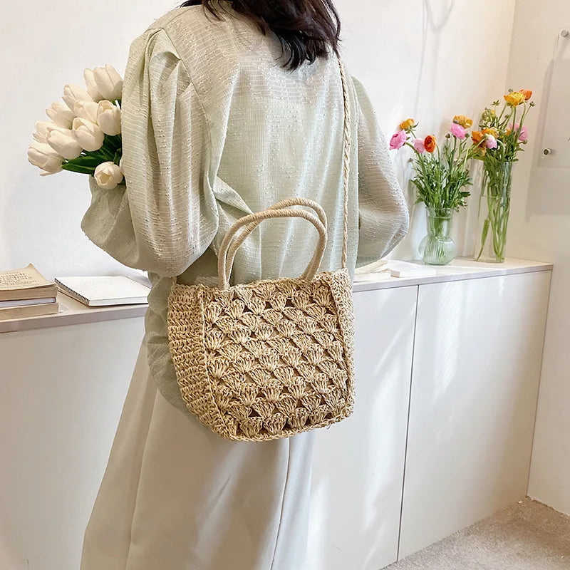 Women's Woven Crochet Crossbody Phone Bag – Lightweight Braided Crossbody Shoulder Bag Richie's