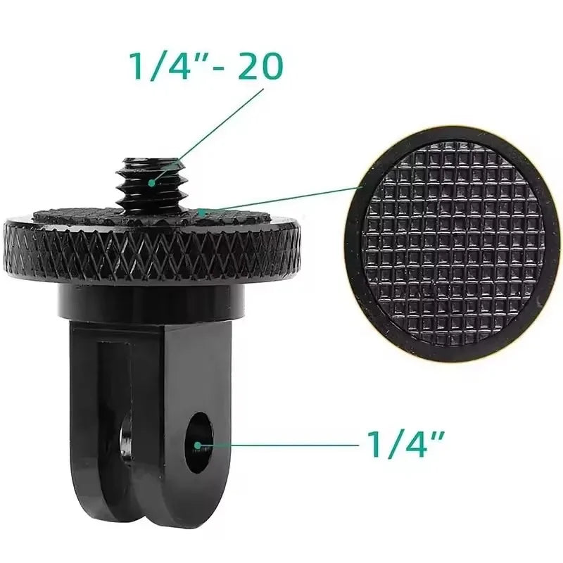 GoPro 1/4" Tripod Mount Screw Adapter – Hero 8 9 10 Camera Mount Adapter Richie's