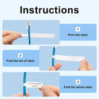 NIIMBOT Color Cable Labels – Thermal Stickers for D11 D110 Thermal Label Stickers Richie's
