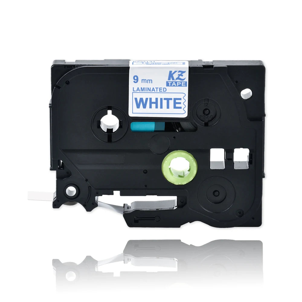 9mm TZe-221 Laminated Label Tape for Brother P-Touch Printers Label Maker Tape Richie's blue on white