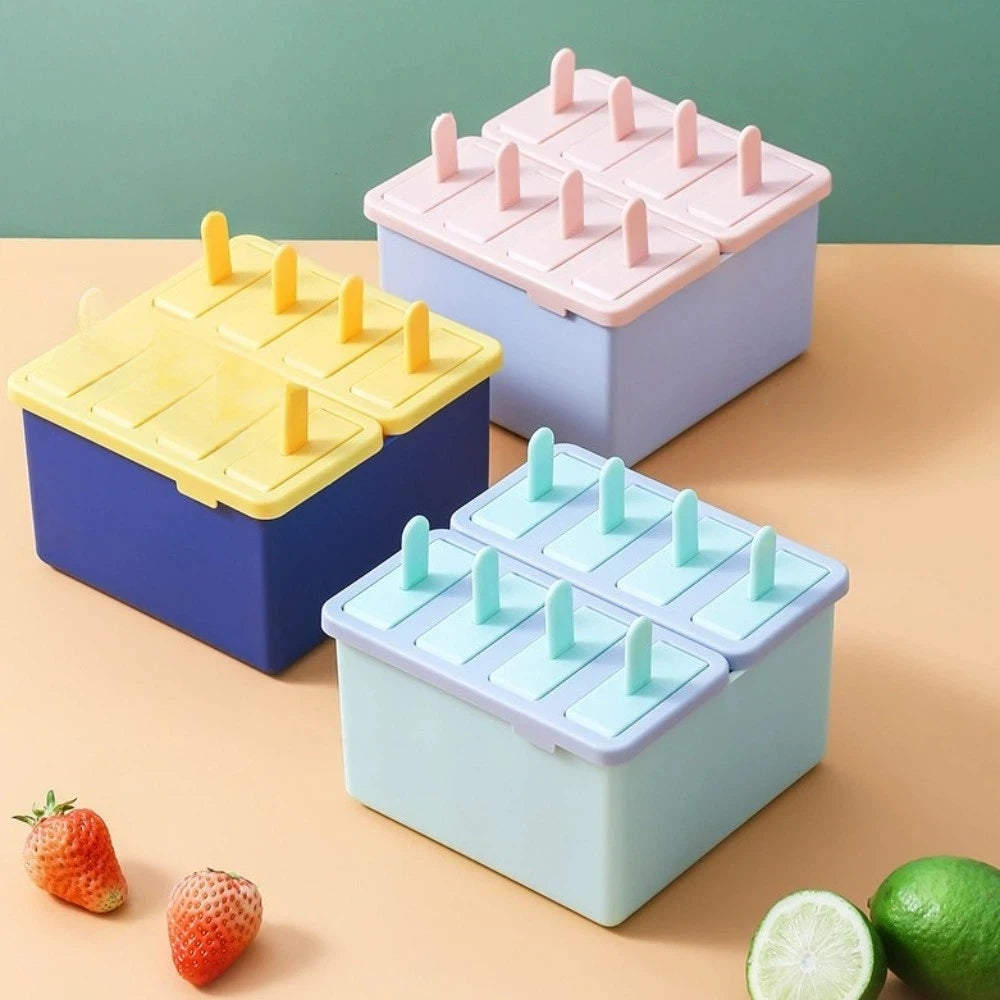 Reusable Popsicle Molds DIY Ice Cream Maker with Drip Guard Popsicle Mold Set Richie's