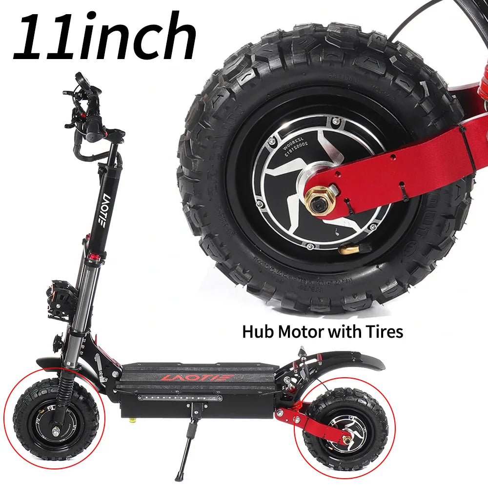LAOTIE TI30 2800W 60V Brushless Hub Motor & Off-Road Tires Electric Scooter Motor Richie's