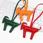 2027 Year of the Sheep Goat Keychain PU Leather Bag Charm Pendant Keychain Pendant Richie's