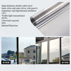 One-Way Privacy Window Film — UV Blocking Heat Insulating 2mil Privacy Window Film Richie's Double sided silver 50cmX5m
