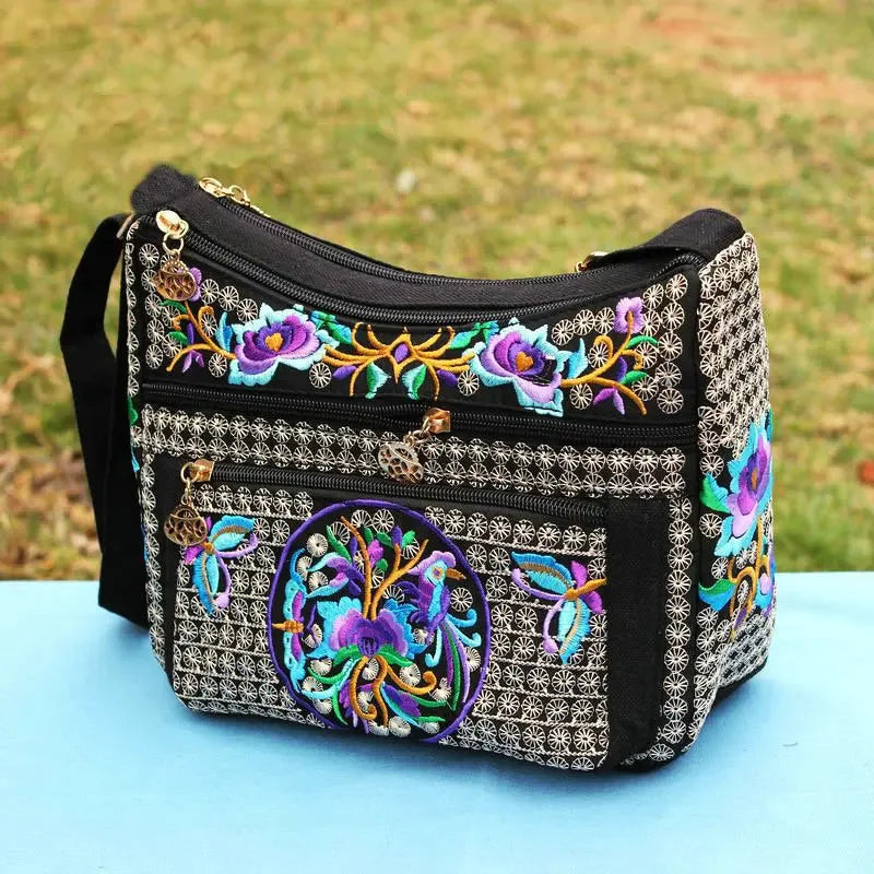 Yunnan Ethnic Embroidered Crossbody Shoulder Bag for Women Embroidered Crossbody Bag Richie's style3