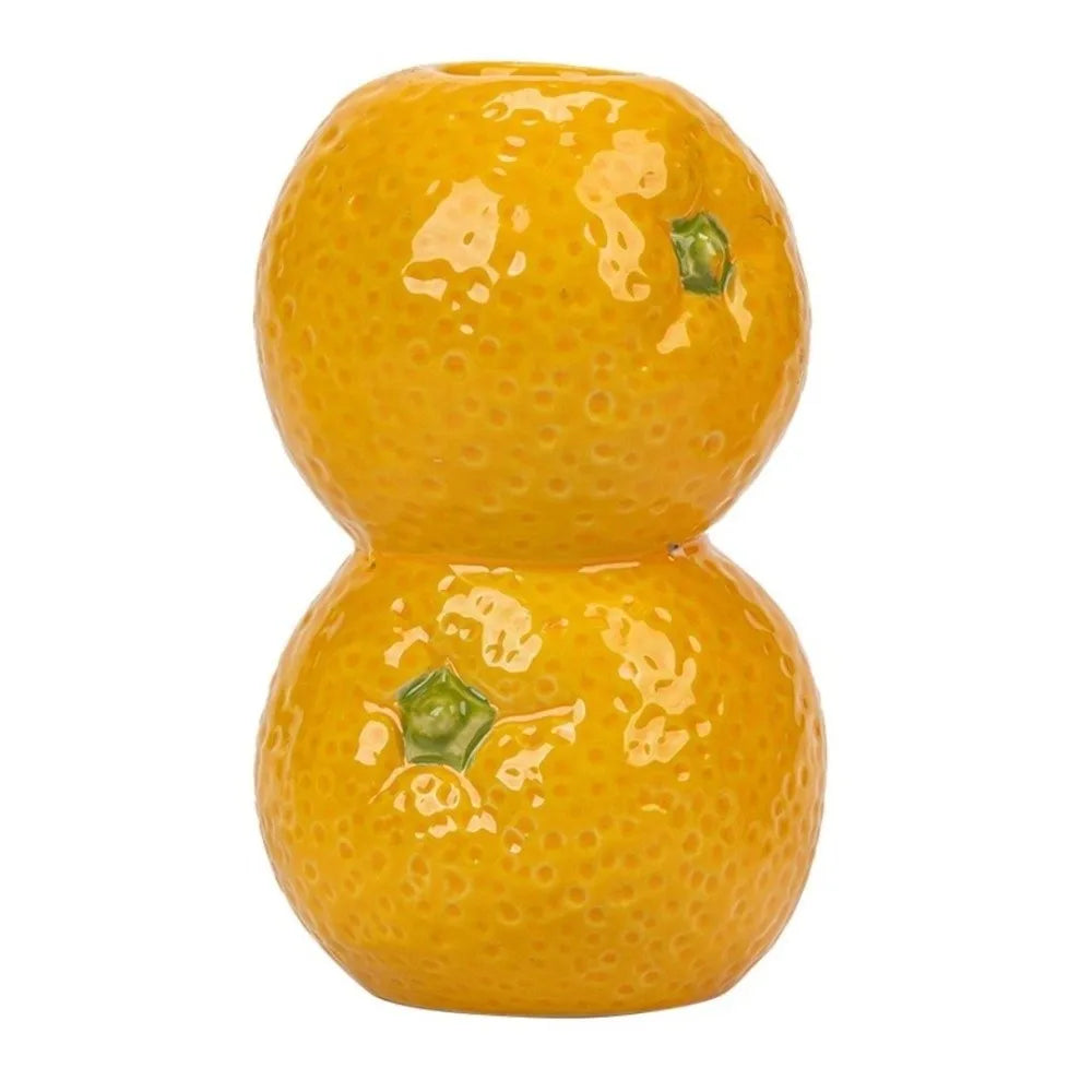 Ceramic Fruit Candle Holder Vase – Strawberry Lemon Orange Ceramic Candle Holder Richie's