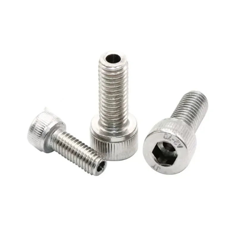 304 Stainless Steel Hollow Socket Cap Screws M3–M12 Allen Bolt Hollow Cap Screws Richie's