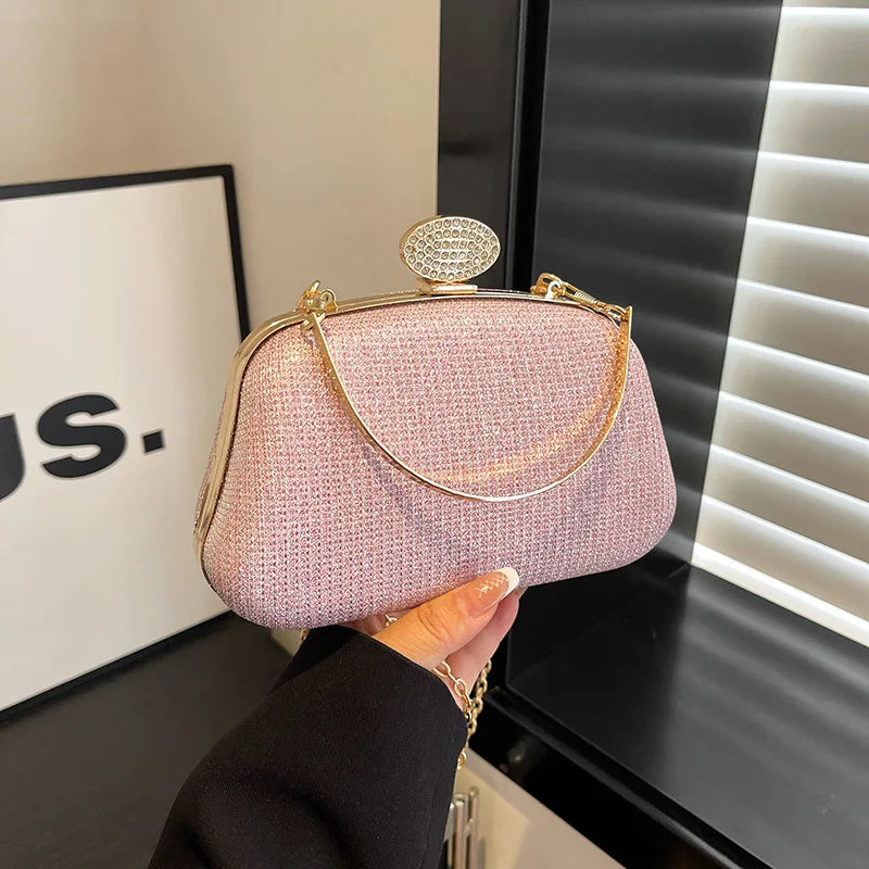 Women's Glitter Evening Clutch Bag – Wedding & Party Shoulder Bag Evening Clutch Bag Richie's