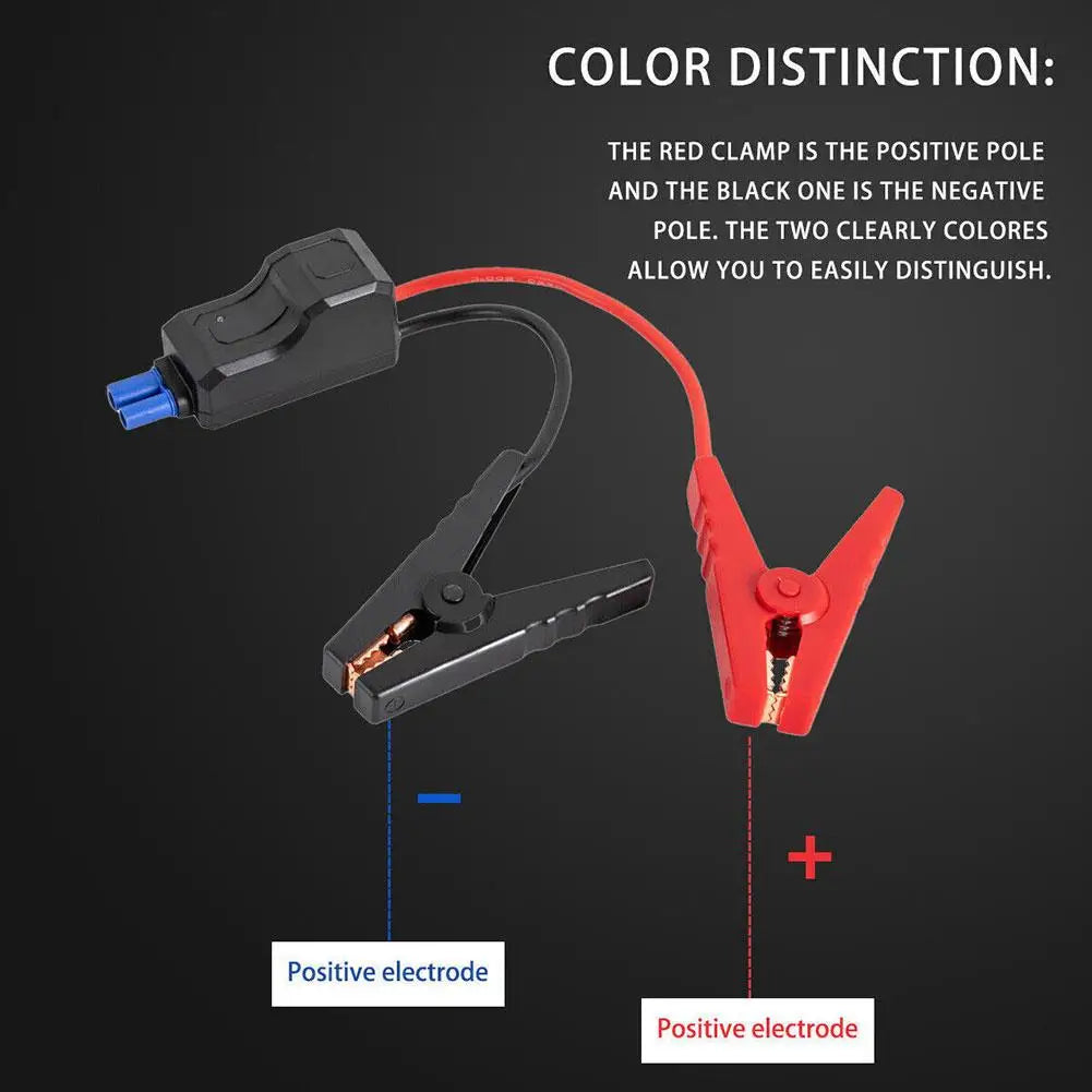 Car Emergency Jump Cable Relay Crocodile Clip Connector 500A Jump Starter Cable Richie's
