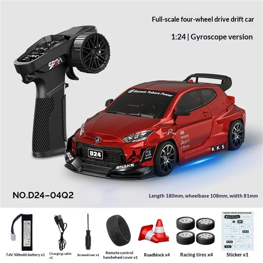 Hstar 1/24 4WD Drift RC Car Gyro 2.4G High-Speed Racing Model Drift RC Car Richie's 04Q2