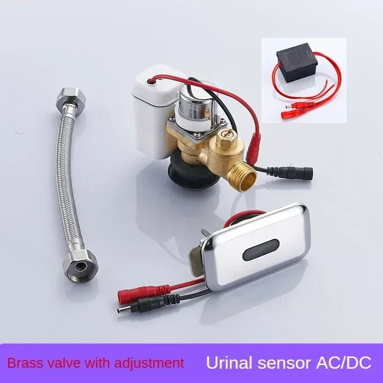 Infrared Sensor Auto Flush Valve Kit for Smart Toilets Sensor Flush Valve Richie's A Panel Brass-4