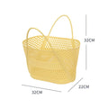 PP Hollow Bathroom Storage Basket – Large Capacity Laundry Hamper Bathroom Storage Basket Richie's Yellow