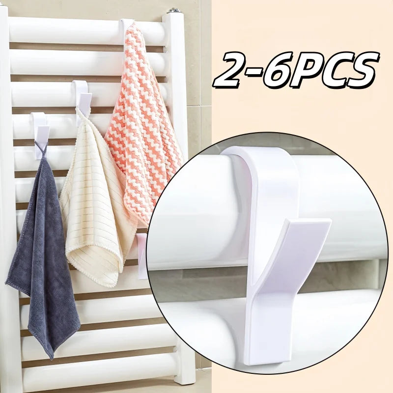 Heated Towel Radiator Hooks Multi-Purpose Hanger Set 2–6 Pcs Radiator Towel Hooks Richie's
