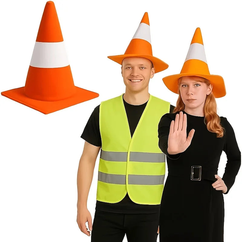 Traffic Cone Top Hat – Novelty Costume for Halloween & Parties Novelty Costume Hat Richie's