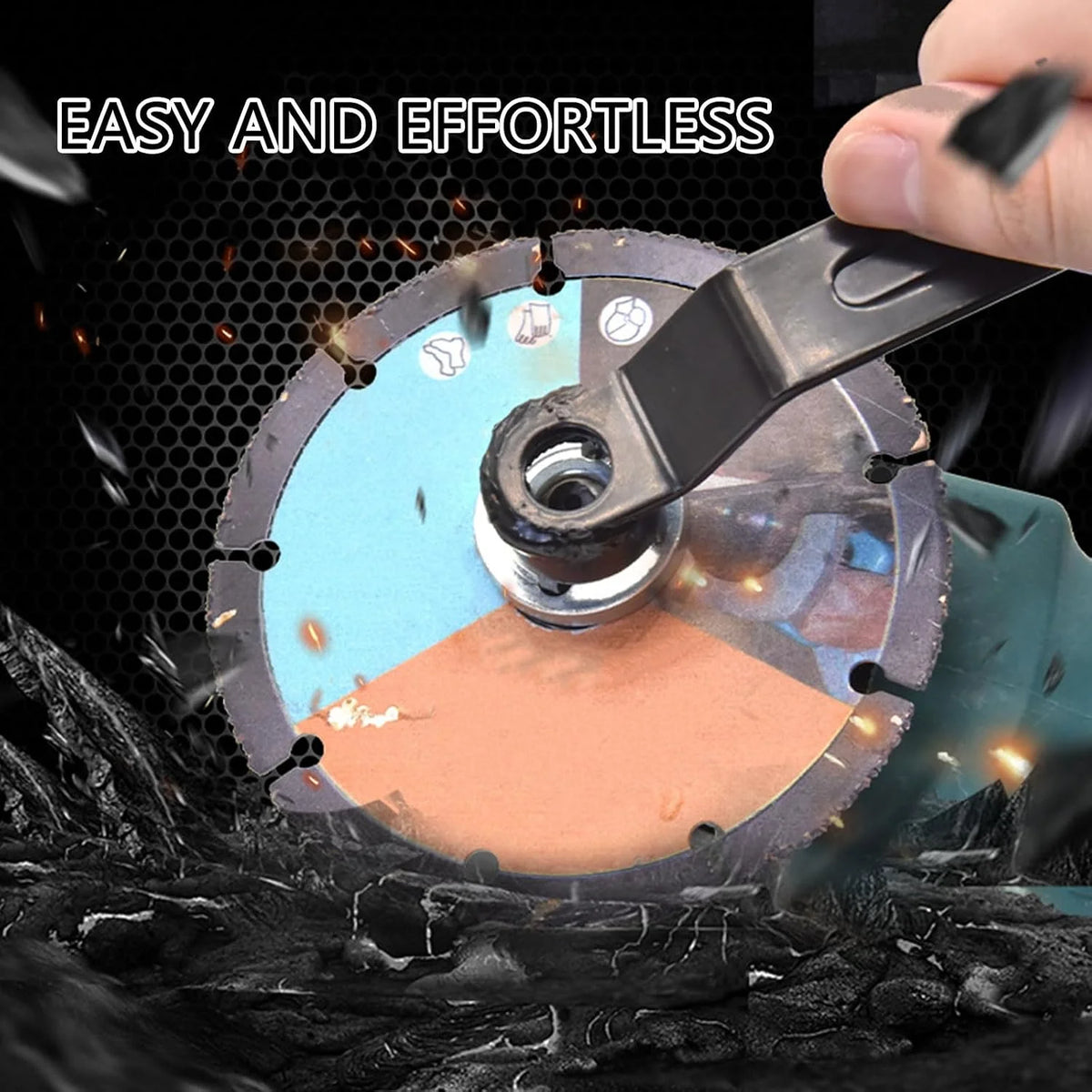 Angle Grinder 4-Claw Spanner Wrench – Flange Removal Tool Angle Grinder Wrench Richie's