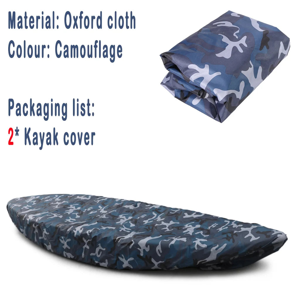 Waterproof UV-Resistant Kayak Cover – 3.1 to 6m Oxford Cloth Kayak Cover Richie's for 3.6 - 4M -2pcs