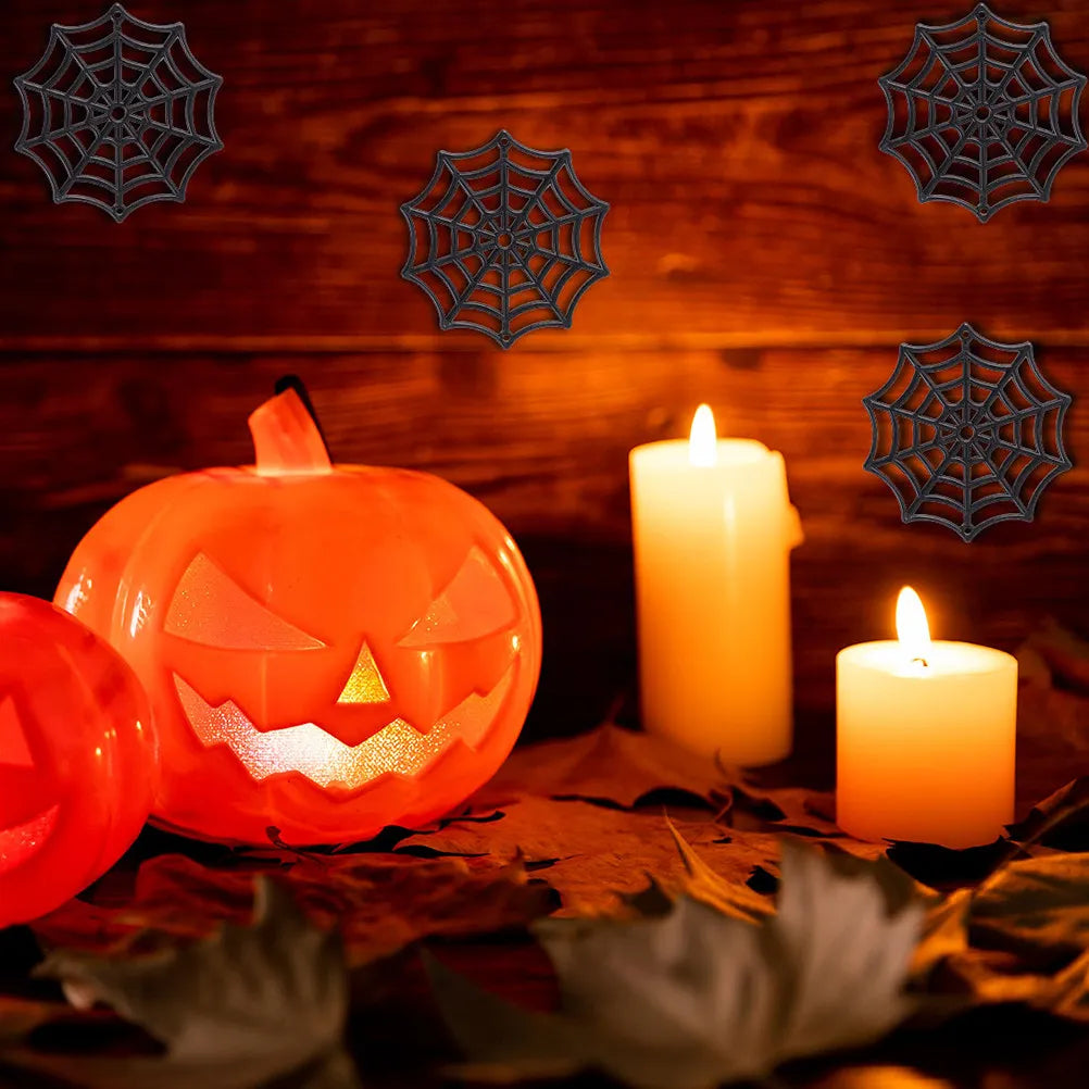 10Pcs Halloween Plastic Spider Web Cobweb Hanging Decorations Halloween Decoration Richie's other