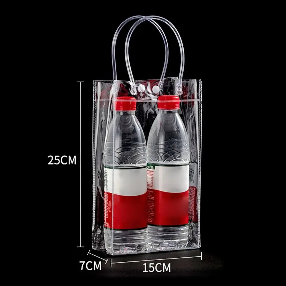Clear PVC Jelly Handbag – Large Capacity Transparent Gift Bag PVC Jelly Handbag Richie's 15x7x25cm -