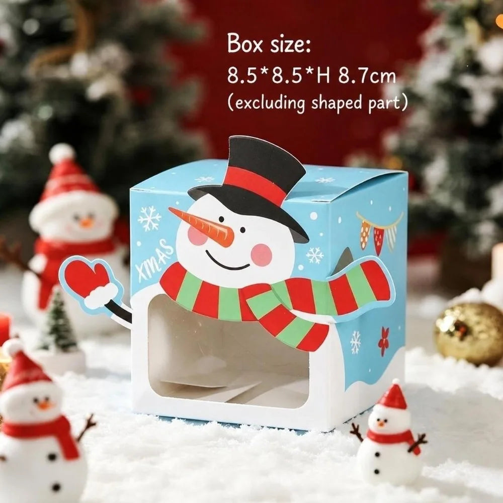 5-Pack Santa Christmas Candy Gift Boxes with Carry Handle Christmas Gift Box Richie's B 8.5x8.5x8.7cm