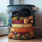 Boho Quilted Laundry Basket 14×18in Floral Fabric with Handles Quilted Laundry Basket Richie's B