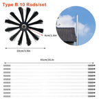 Chimney & Dryer Vent Cleaning Brush Kit – 100/150mm Extendable Vent Cleaning Brush Richie's Type B