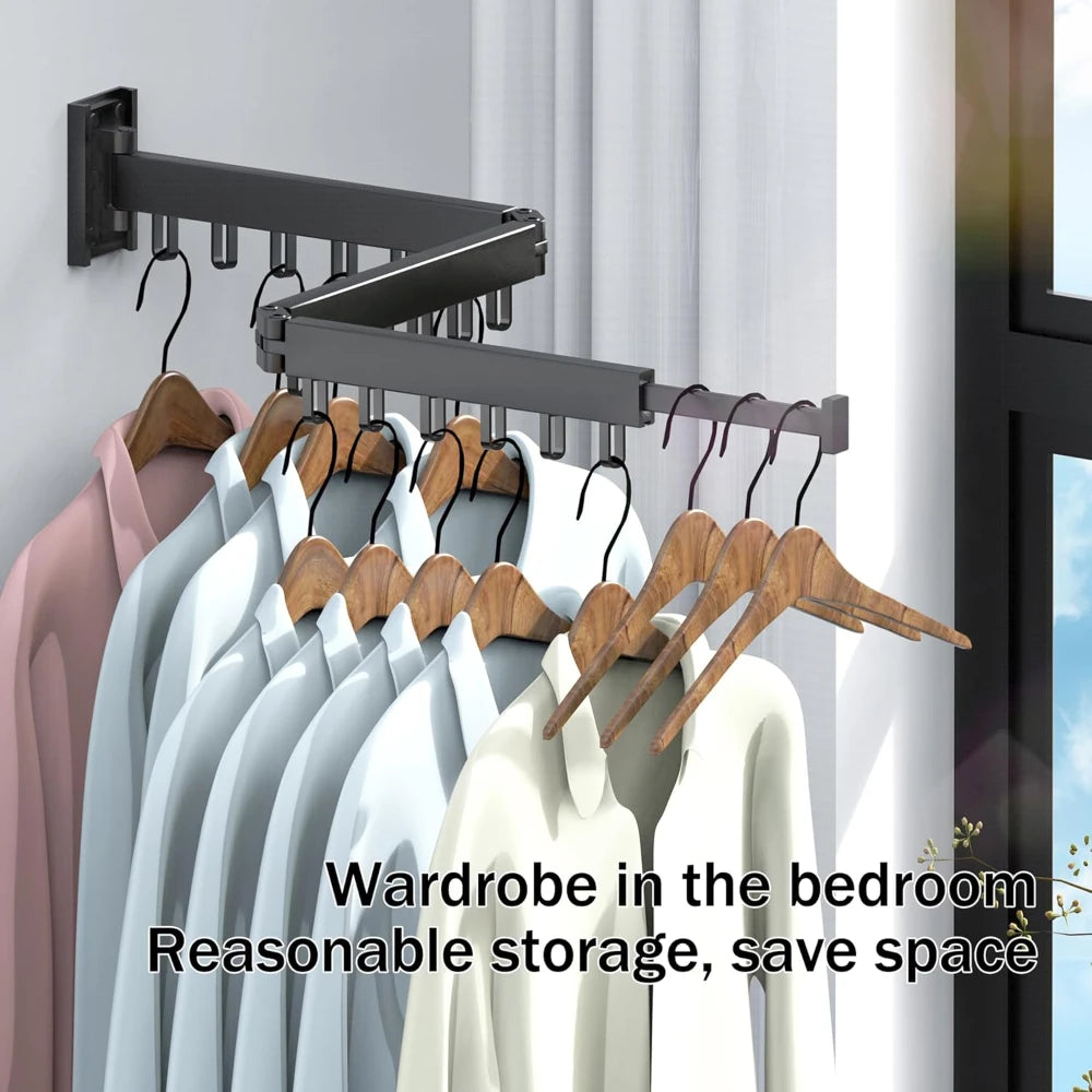 Wall Mounted Folding Clothes Drying Rack – Retractable Clothes Drying Rack Richie's