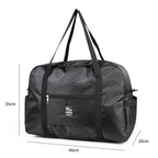 Foldable Waterproof Oxford Travel Bag – Large Capacity Unisex Foldable Travel Bag Richie's Black 2