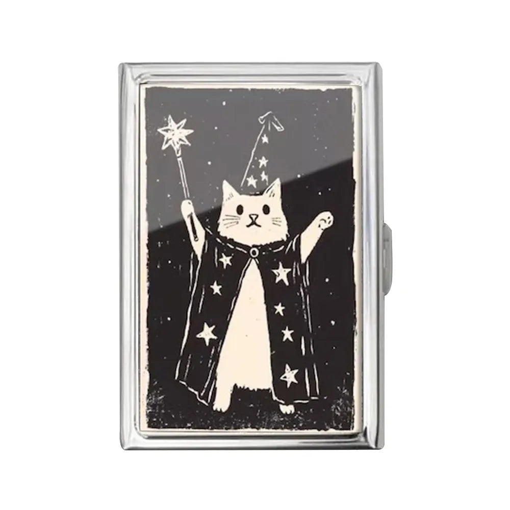 Vintage Metal Card Case – Snap-Close Business Card Holder Metal Card Case Richie's 4