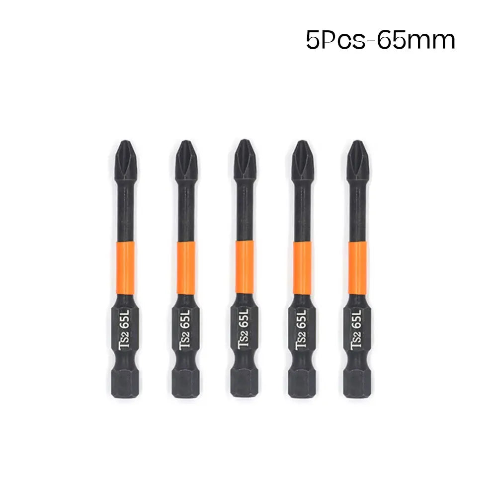 PH2 Magnetic Impact Phillips Screwdriver Bit Set – Hex Shank Screwdriver Bit Set Richie's 5Pcs 65mm