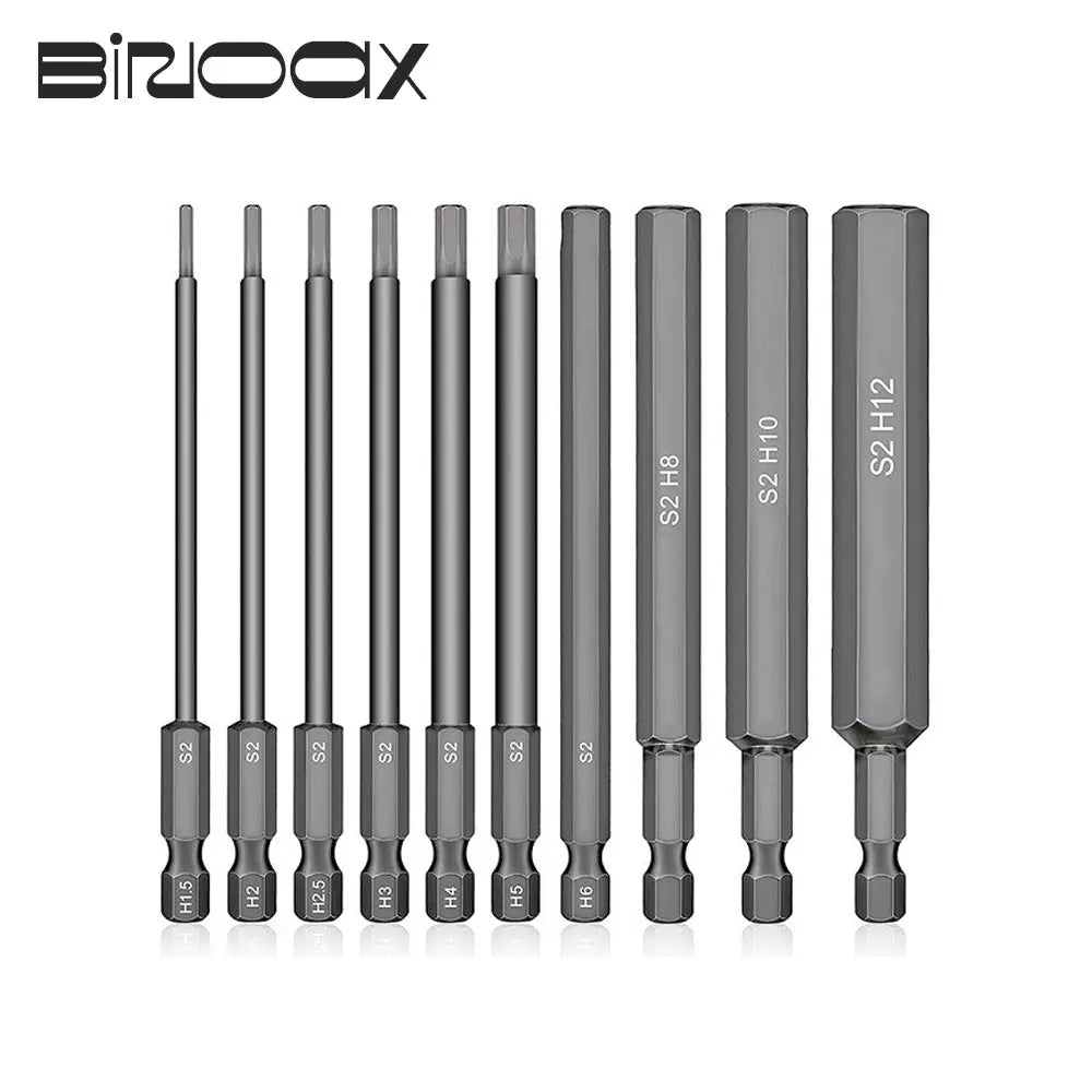 Magnetic Hex Allen Drill Bit Set 7/10Pcs S2 Steel 1.5–12mm Hex Screwdriver Bit Set Richie's