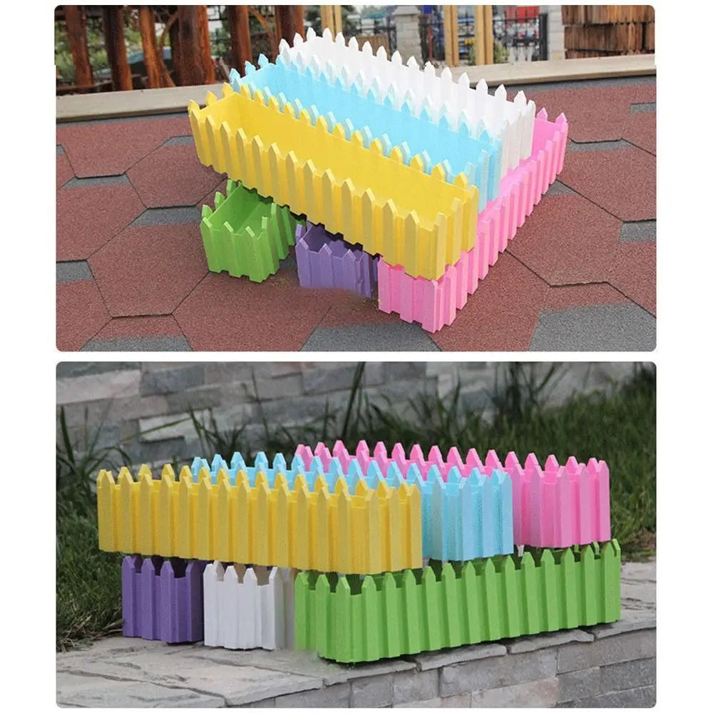 Rectangular Fence Flower Pots – Reusable Seedling Starter Trays Fence Flower Pot Richie's