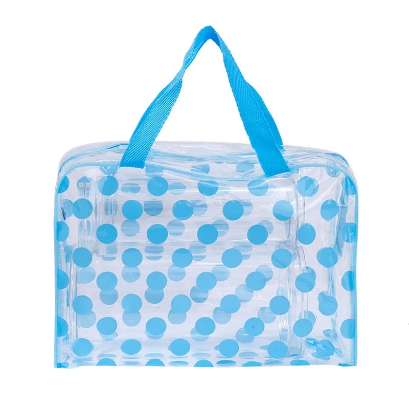 Transparent Polka Dot PVC Makeup Bag – Waterproof Cosmetic Cosmetic Bag Richie's