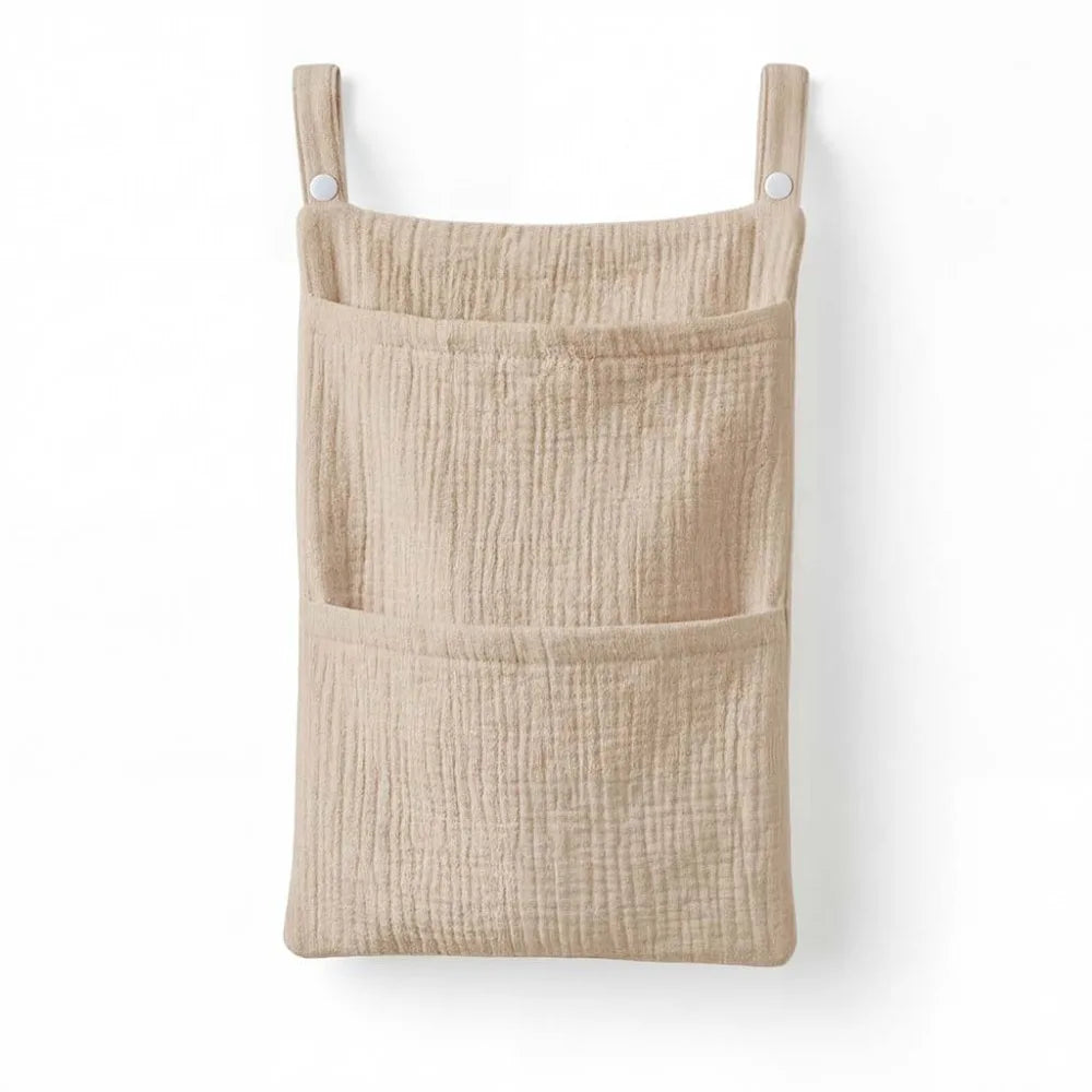 Cotton Baby Diaper Bag Crib Bedside Hanging Stroller Organizer Baby Diaper Bag Richie's Khaki