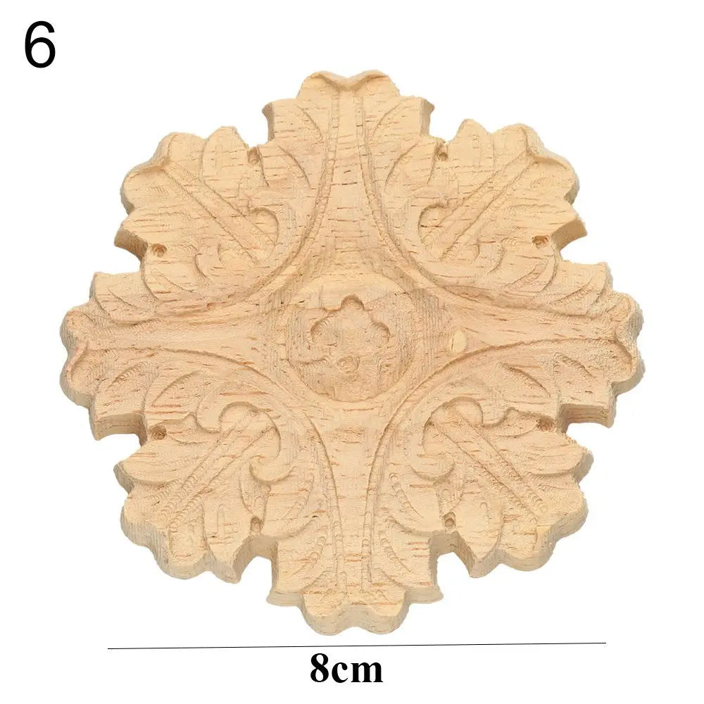 Floral Wood Carved Appliques – Decorative Furniture Corner Accents Wood Carved Applique Richie's 6