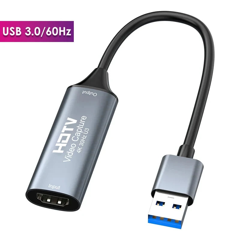 USB 3.0 4K Video Capture Card 1080@60Hz for PS4/5 Xbox Switch Video Capture Card Richie's USB 3.0 MS2130