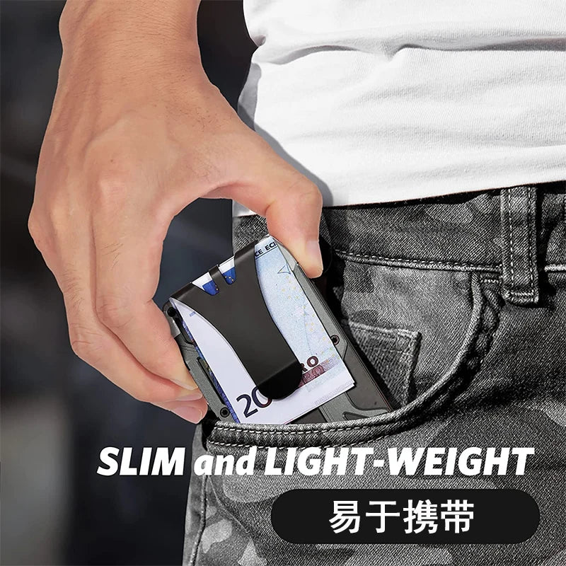 Zeeker Slim RFID Wallet with Money Clip | Men's Card Holder Men's Slim Wallet Richie's