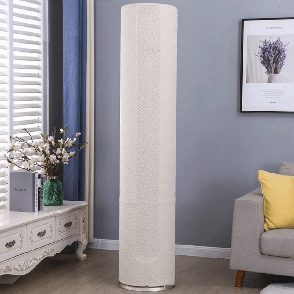 High Elasticity Standing AC Dust Cover – Large Cylindrical AC Dust Cover Richie's Beige