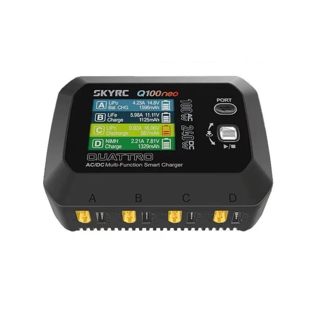 SKYRC Q100neo Smart Balance Charger 100W AC 240W DC 4-Port RC Battery Charger Richie's