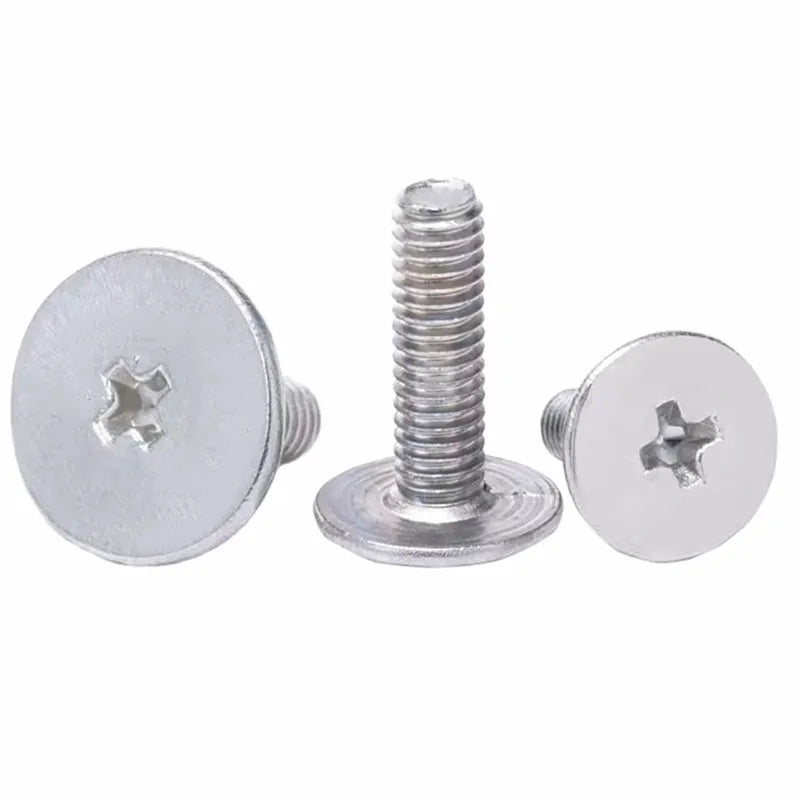 100pcs M2 Flat Head Laptop Screws Nickel-Plated Phillips Laptop Screws Richie's