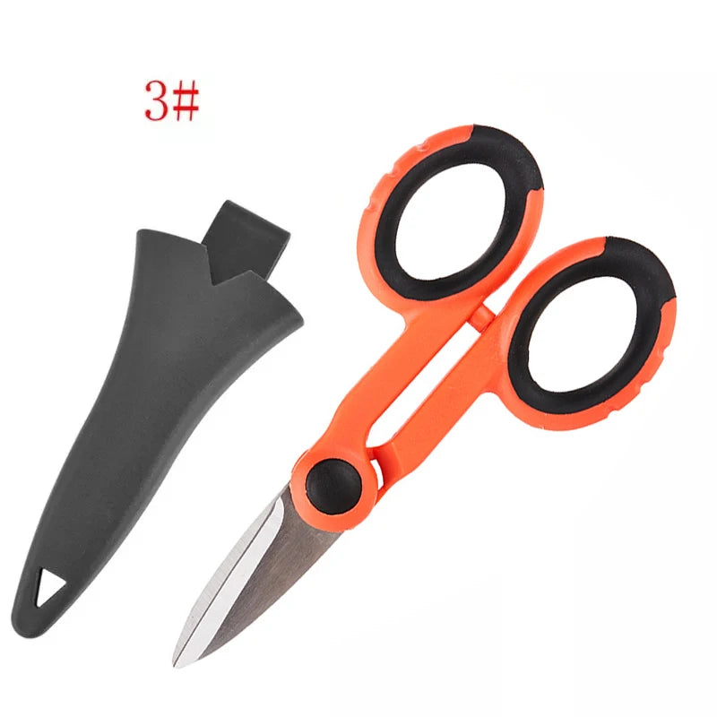TOTNEND Fishing Scissors – PE Braid Line & Electrician Cutter Fishing Scissors Richie's Lampblack T214 AS SHOW